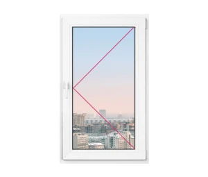 Одностворчатое окно Rehau Intellio 80 800x1200 - фото - 1