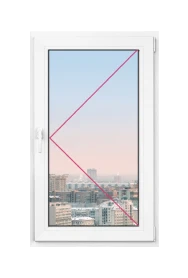 Одностворчатое окно Rehau Thermo 500x500 - фото - 1